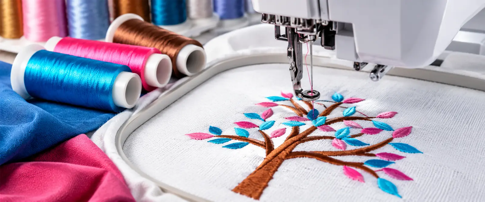 Embroidery collection banner