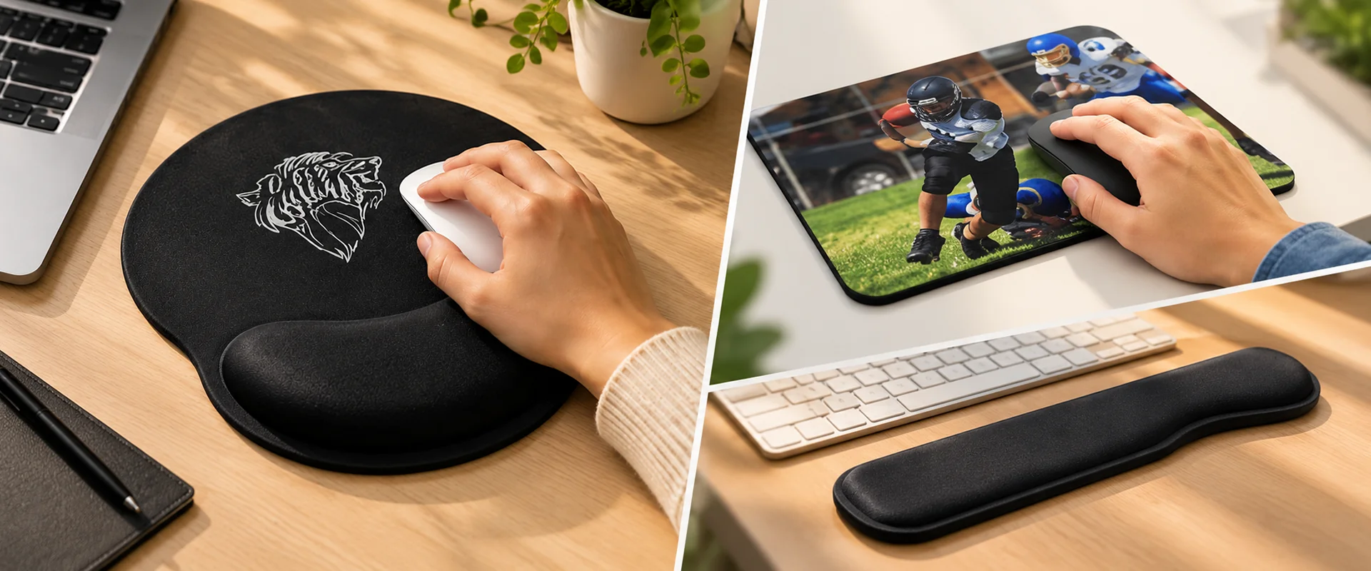 Mouse pad collection banner