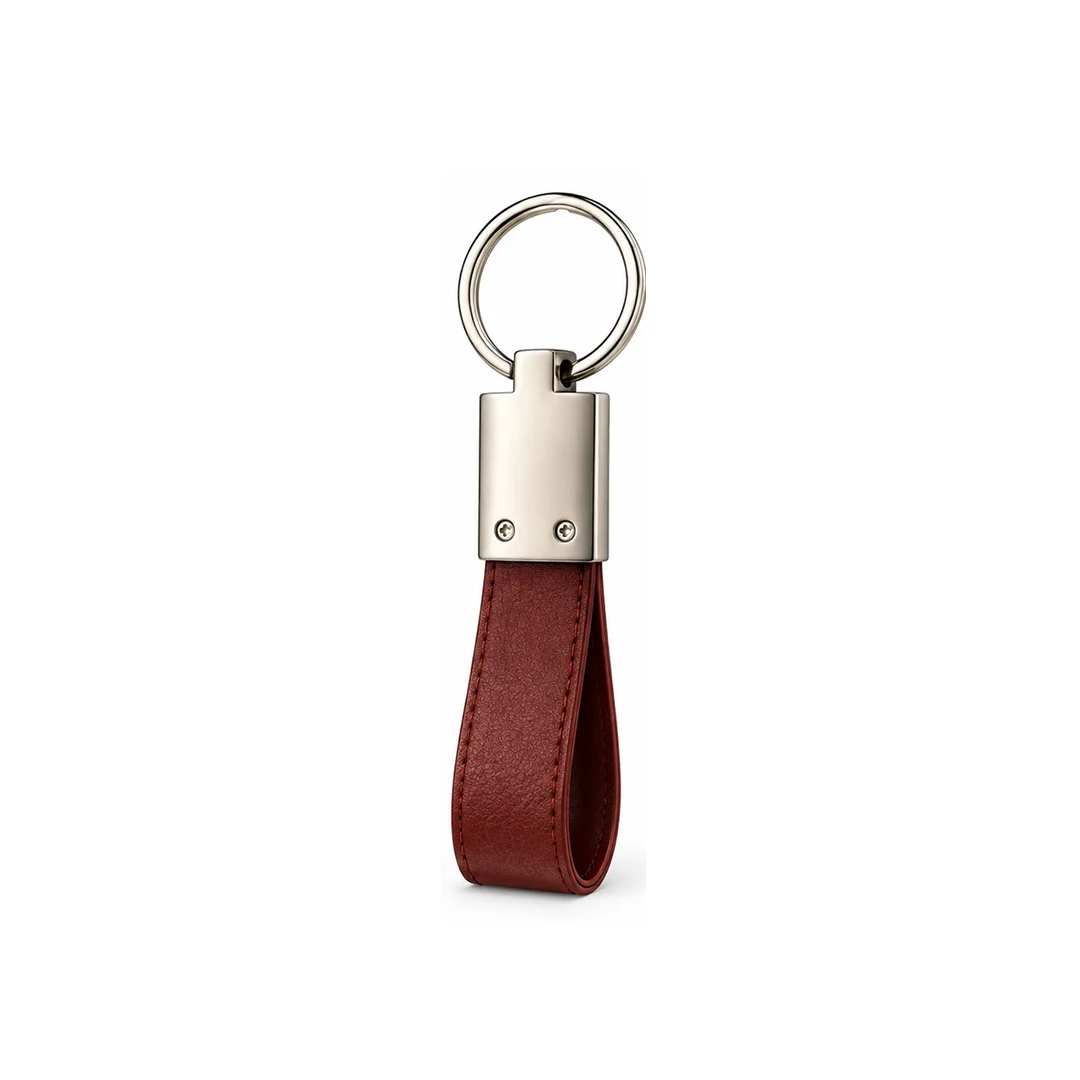 METAL KEYCHAINS WITH LEATHERSTRAP