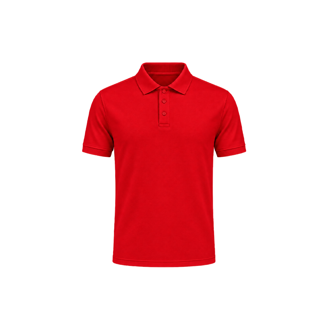 Red Dryfit Polo Polyster