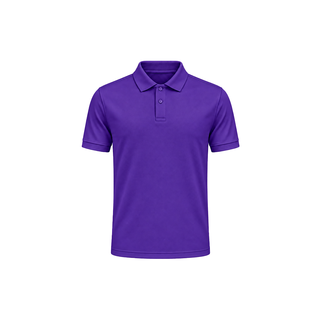 Purple Honeycomb Polo Cotton