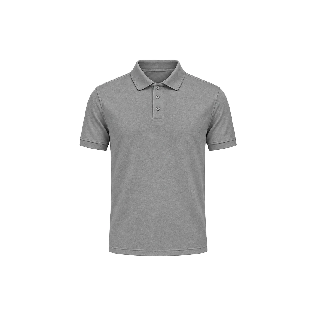 M. Grey Dryfit Polo Polycotton