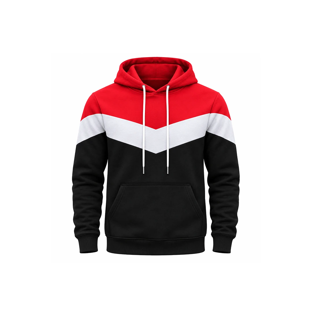 Chevron Panel Hoodie