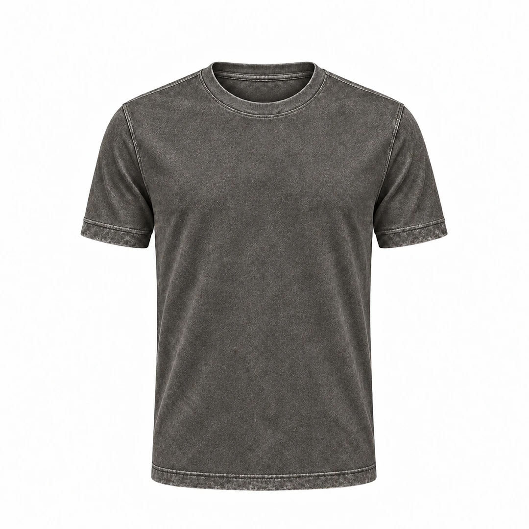 Grey Acid Wash T-Shirt